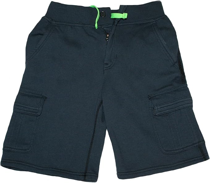 Fleece Cargo Shorts for Boys – Size 6 in Navy